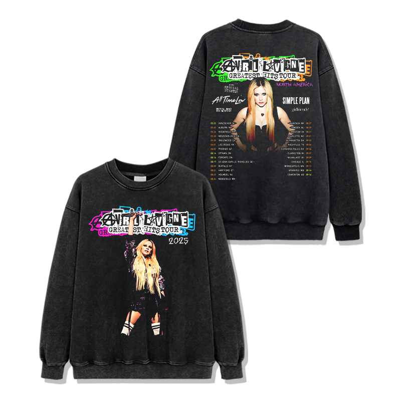 Avril Lavigne "Greatest Hits Tour 2025" Sweatshirt