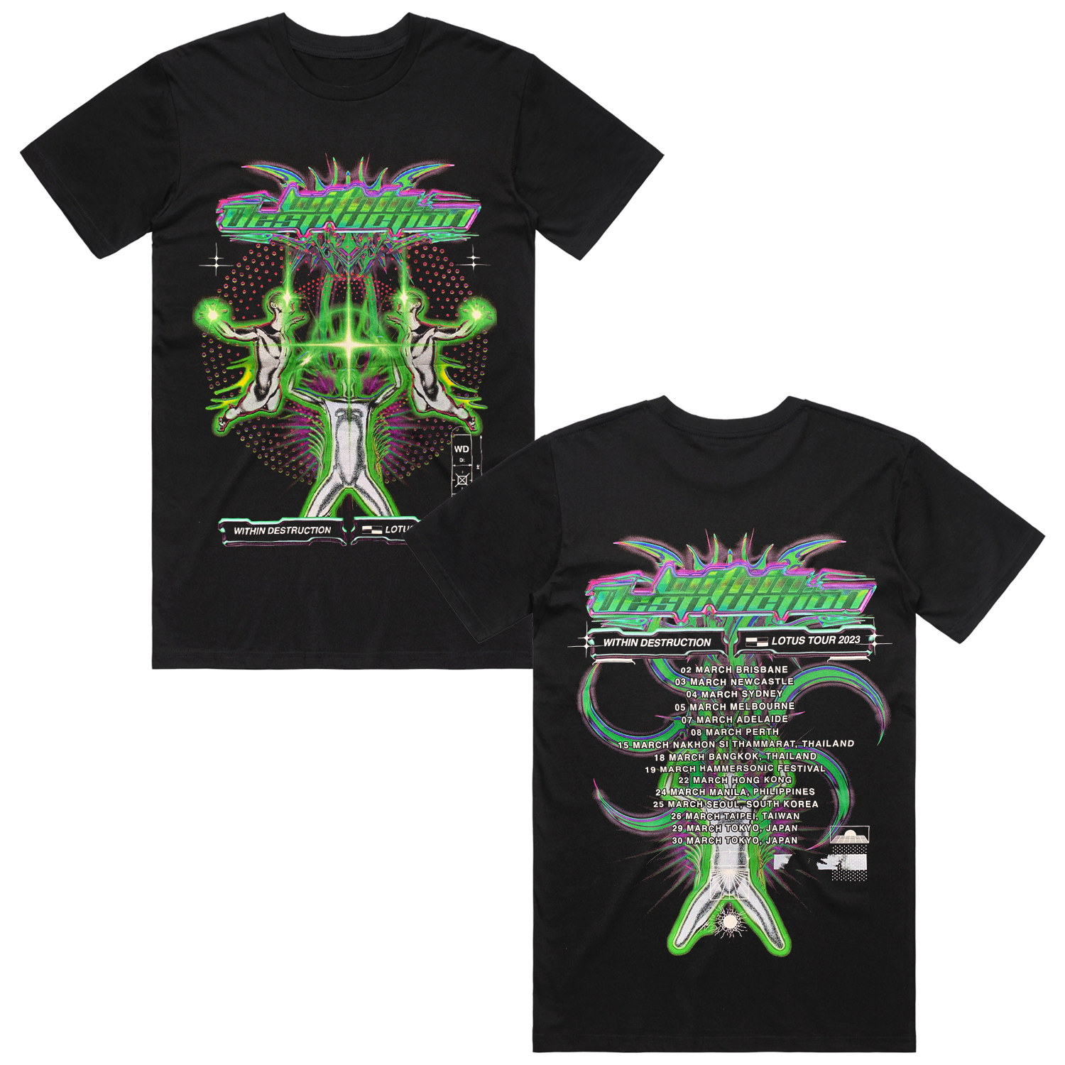 Lotus Tour 2023 T-Shirt (Black)