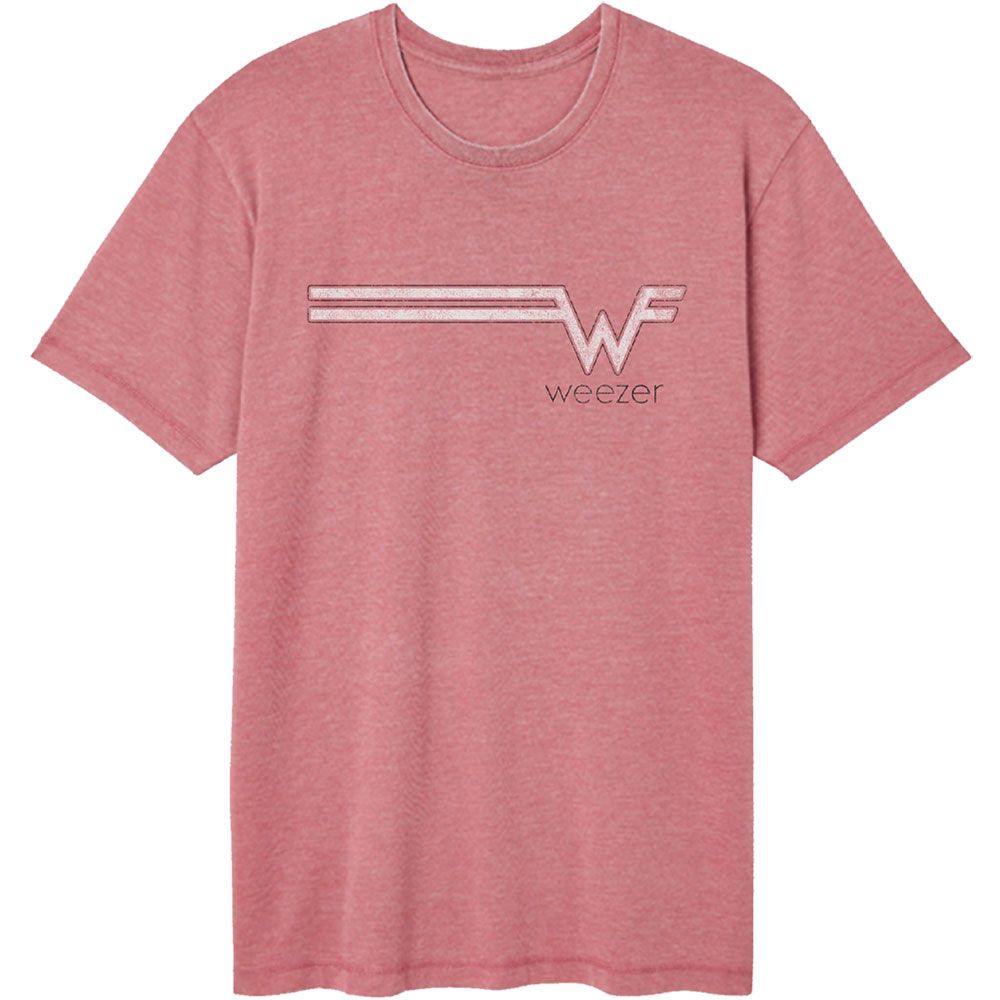 Weezer - Striped Logo Vintage Wash T-Shirt