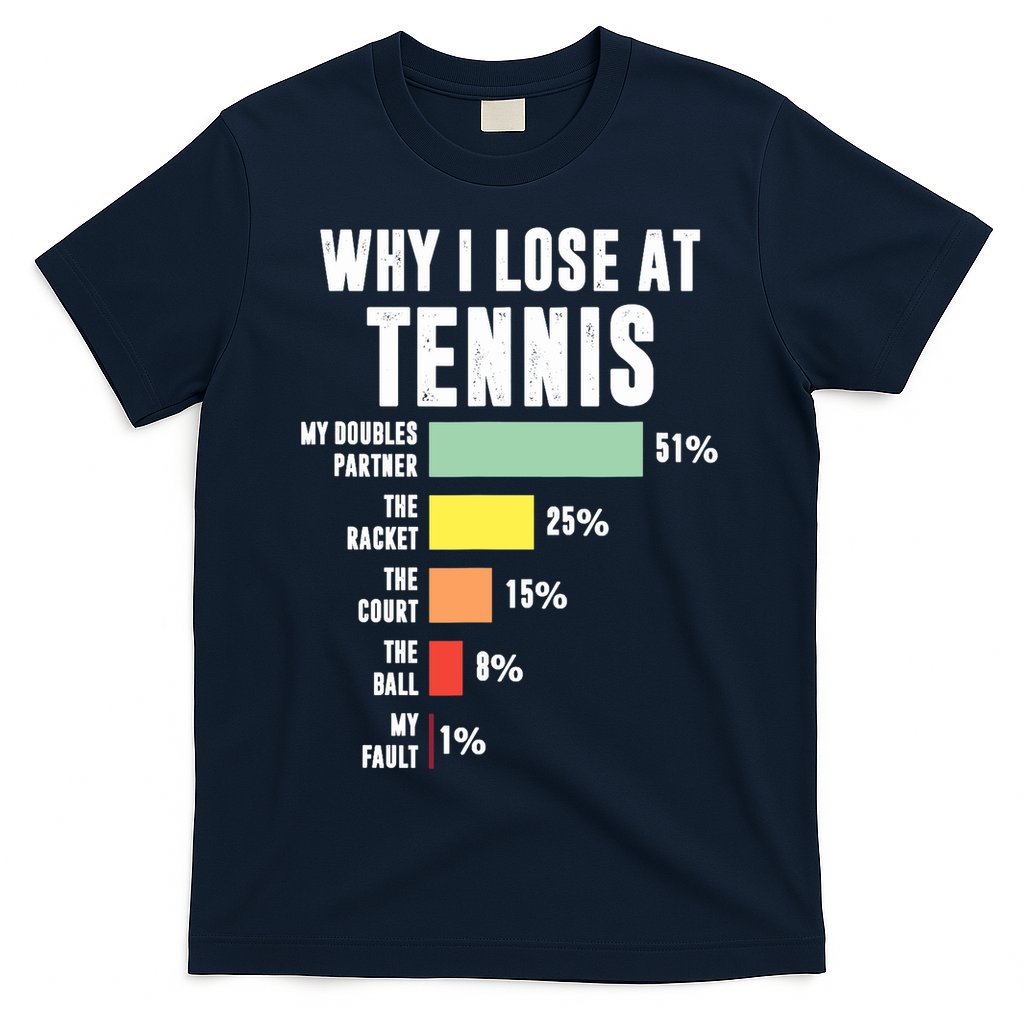 Why I Lose At Tennis, Funny Tennis Player T-Shirt