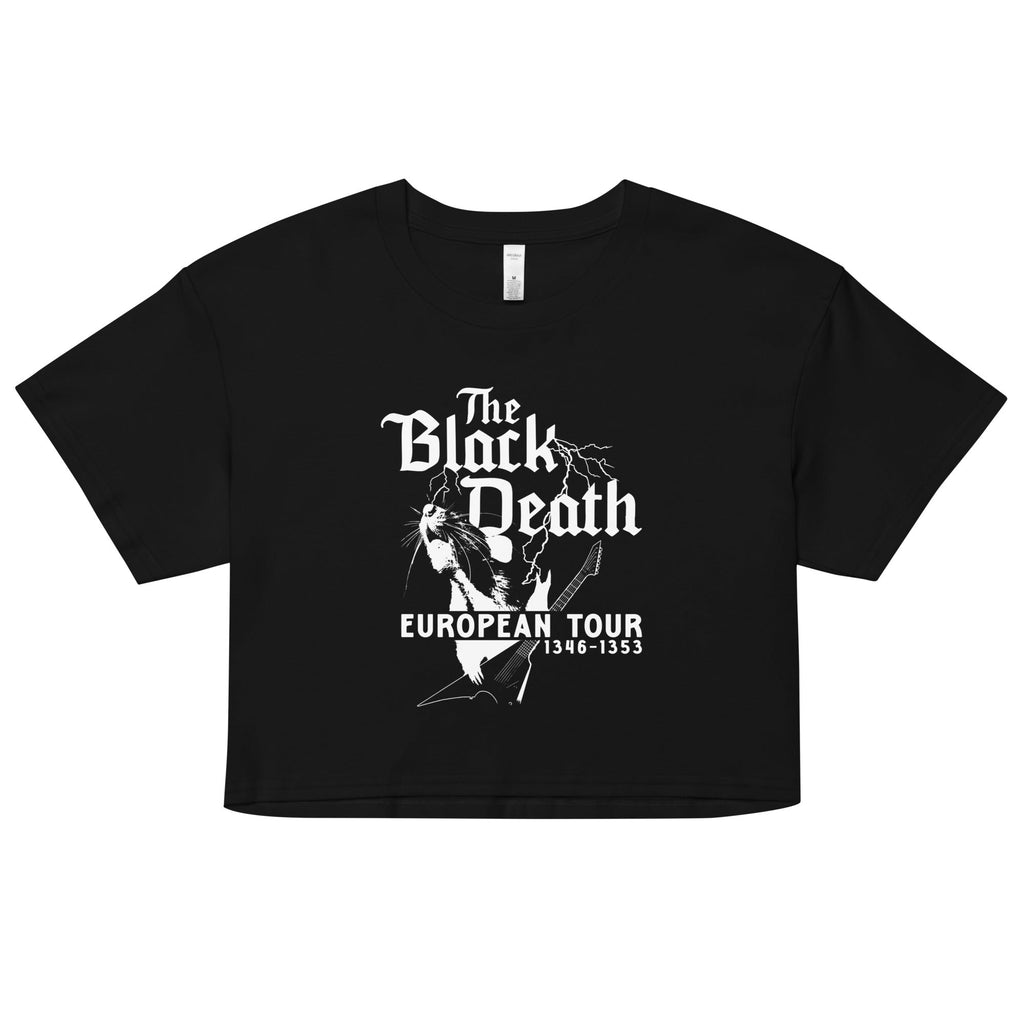 The Black Death European Tour Women's Crop Tee
