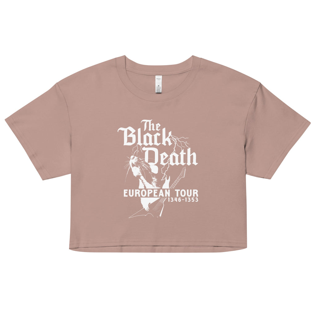 The Black Death European Tour Women's Crop Tee