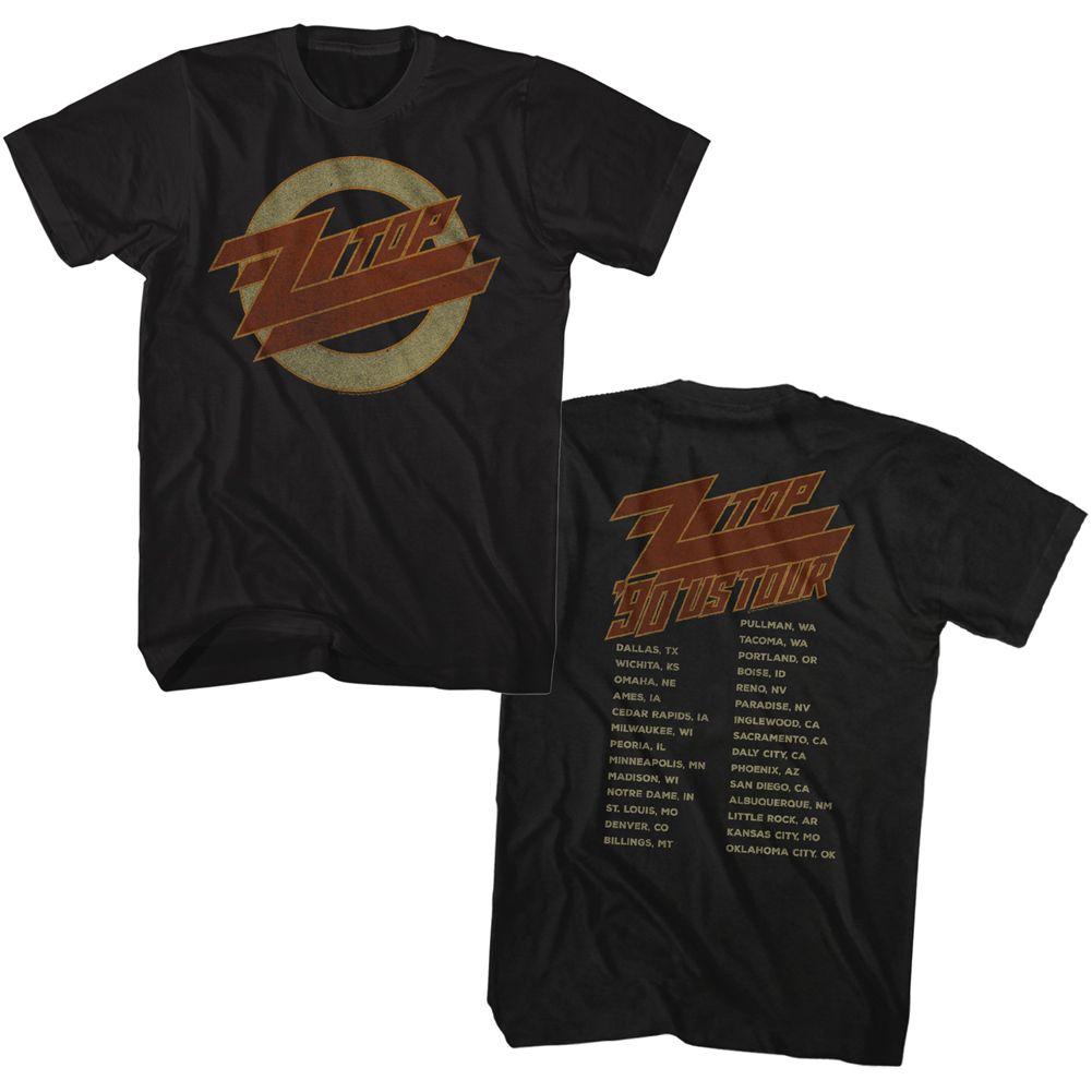ZZ Top 1990 US Tour Boyfriend Tee