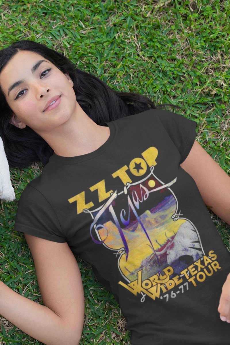 ZZ Top Tejas Tour Boyfriend Tee