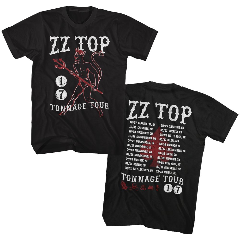 ZZ Top Tonnage Tour 17 T-Shirt