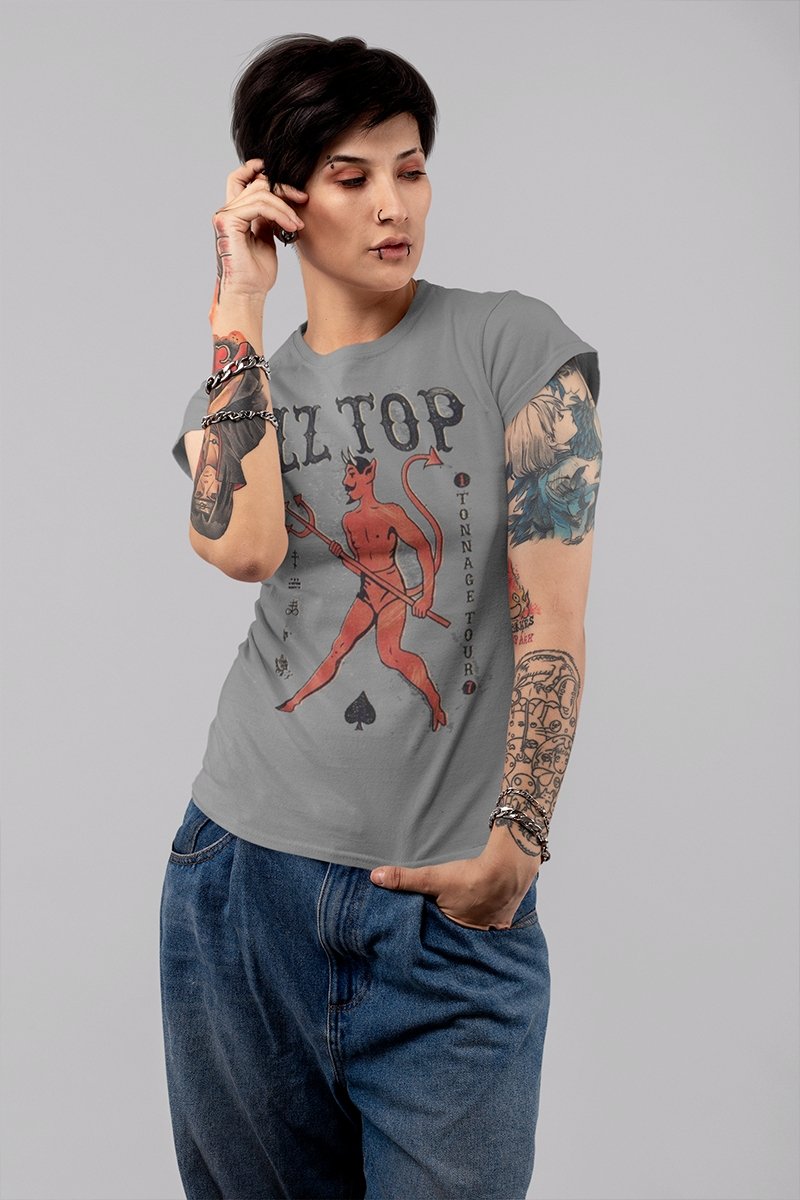 ZZ Top Tonnage Tour Boyfriend Tee